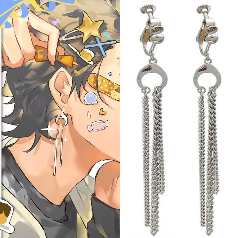 อะนิเมะ Gotchard ส่วนบุคคล Gavv Vram ต่างหูแฟชั่นแนวโน้มโลหะหู Hook และคลิปหูคอสเพลย์ปาร์ตี้ฮาโลวีน 