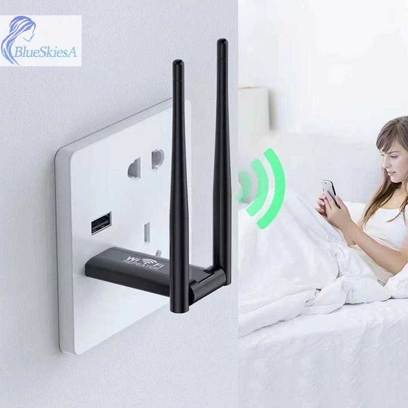 BL 300Mbps 2.4G USB Wireless WiFi Repeater Extender เราเตอร์ WiFi เครื่องขยายสัญญาณ Booster Long Range Wi-Fi Repeater Access Point A