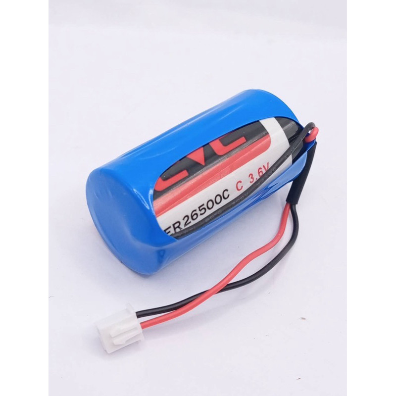 แบตเตอรี่ ER26500 ต่อแจ็คขาว 3.6v ขนาด c  ER26500 ถ่ายจากงานจริงของทางร้านของใหม่มือหนึ่ง