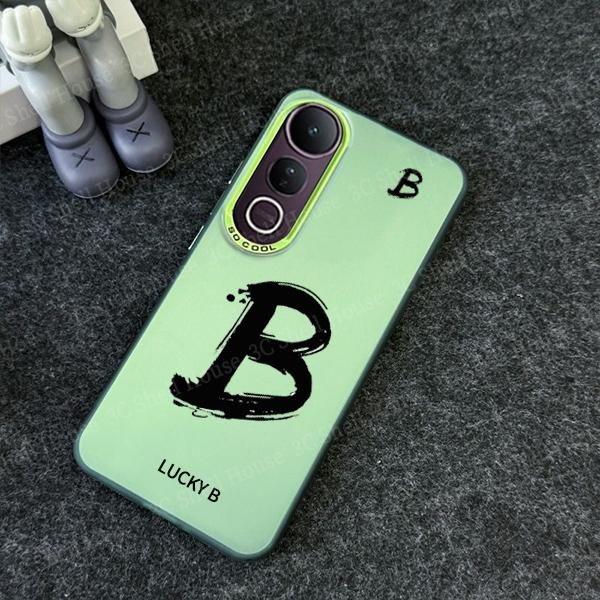 สำหรับ Vivo V60 V50 V40 เคส Vivo V40 Pro เคส Vivo V50 Lite เคสโทรศัพท์กันกระแทก เคสโทรศัพท์แบบด้านลายตัวอักษร Lucky Letter เคสโทรศัพท์แบบแข็ง - รูปที่ 3