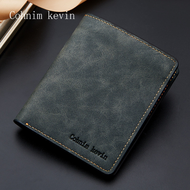 Easy Learn Student Wallet Men Short pu 80% Loose Stack Casual All-Match Small Wallet Coin Purse Shor