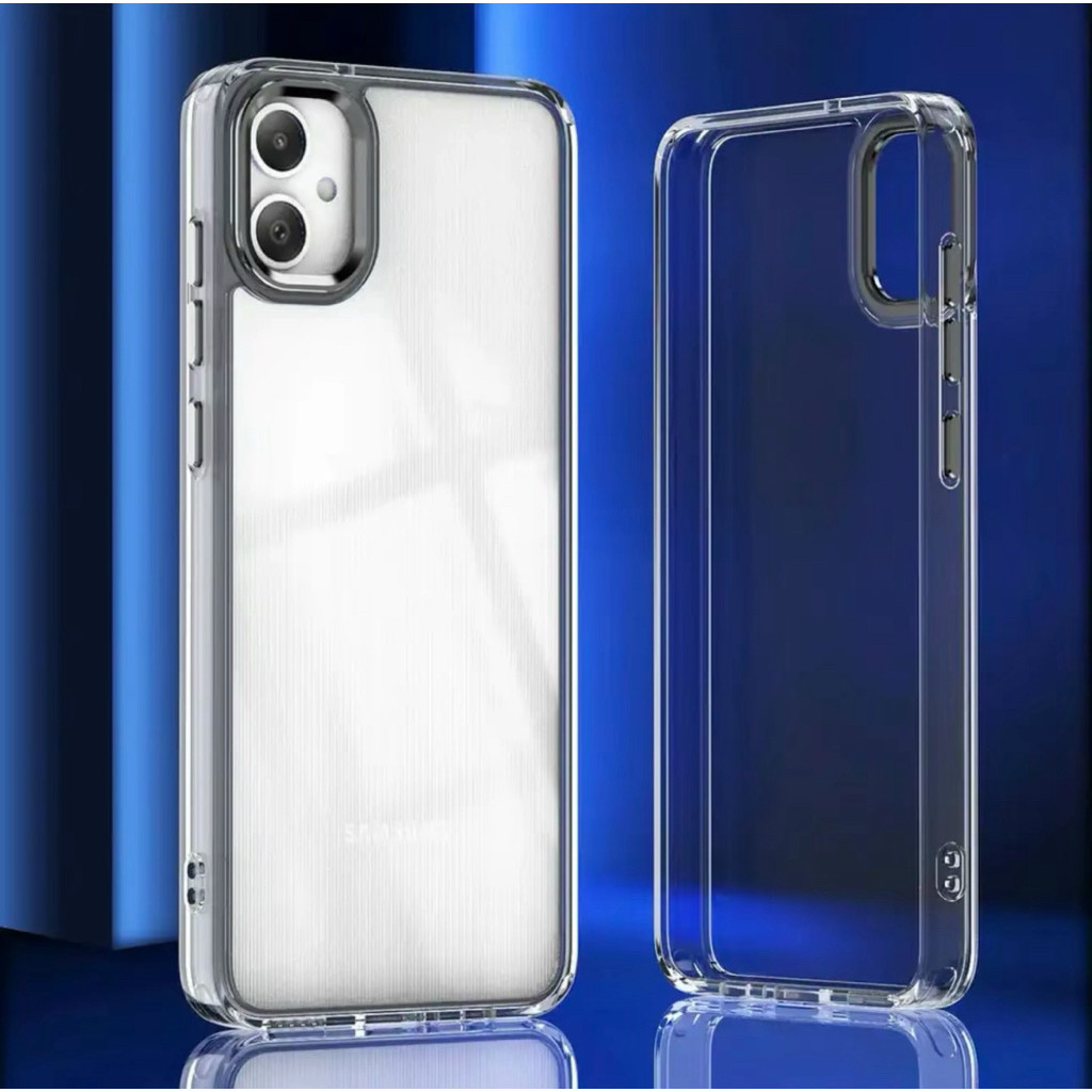 เคสหลังแข็งขอบใส สำหรับ Samsung A06 A16 A26 A36 A56 S24FE A55 A05S A54 S24Ultra S23FE A35 A25 A13 A23 S25Ultra - รูปที่ 2