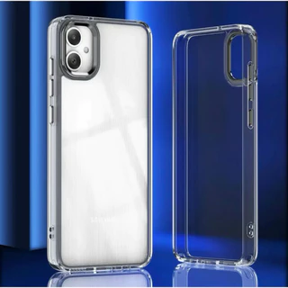 เคสหลังแข็งขอบใส สำหรับ Samsung A06 A16 A26 A36 A56 S24FE A55 A05S A54 S24Ultra S23FE A35 A25 A13 A23 S25Ultra
