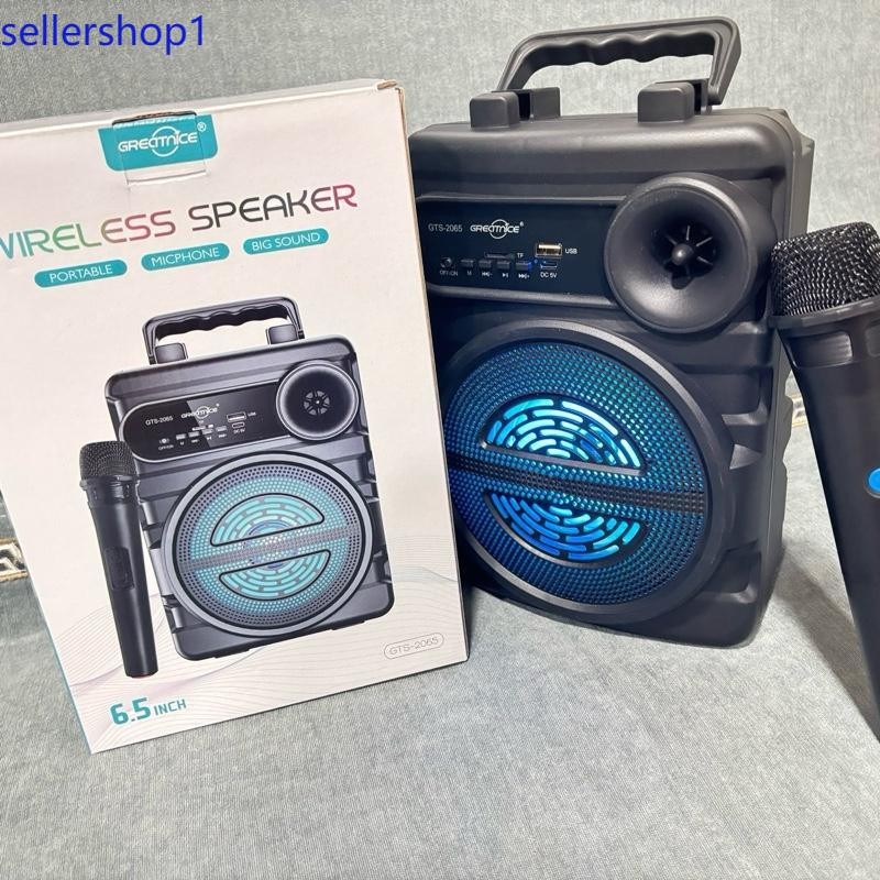 SELLER ลำโพงบลูทูธ รุ่น GTS-2065 ดอกลำโพงขนาด 6.5 นิ้ว คาราโอเกะพกพา มาพร้อมไมโครโฟนไร้สาย