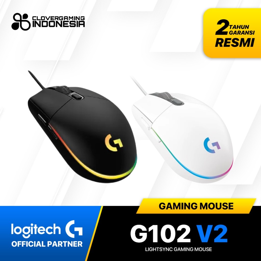 เมาส์สําหรับเล่นเกม Logitech G102 RGB v2 Lightync - G102LS G203 RGB