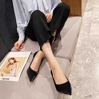 รองเท้าส้นสูงผู้หญิง ส้นสูงบาง ใส่แล้วขาดูเรียวยาว