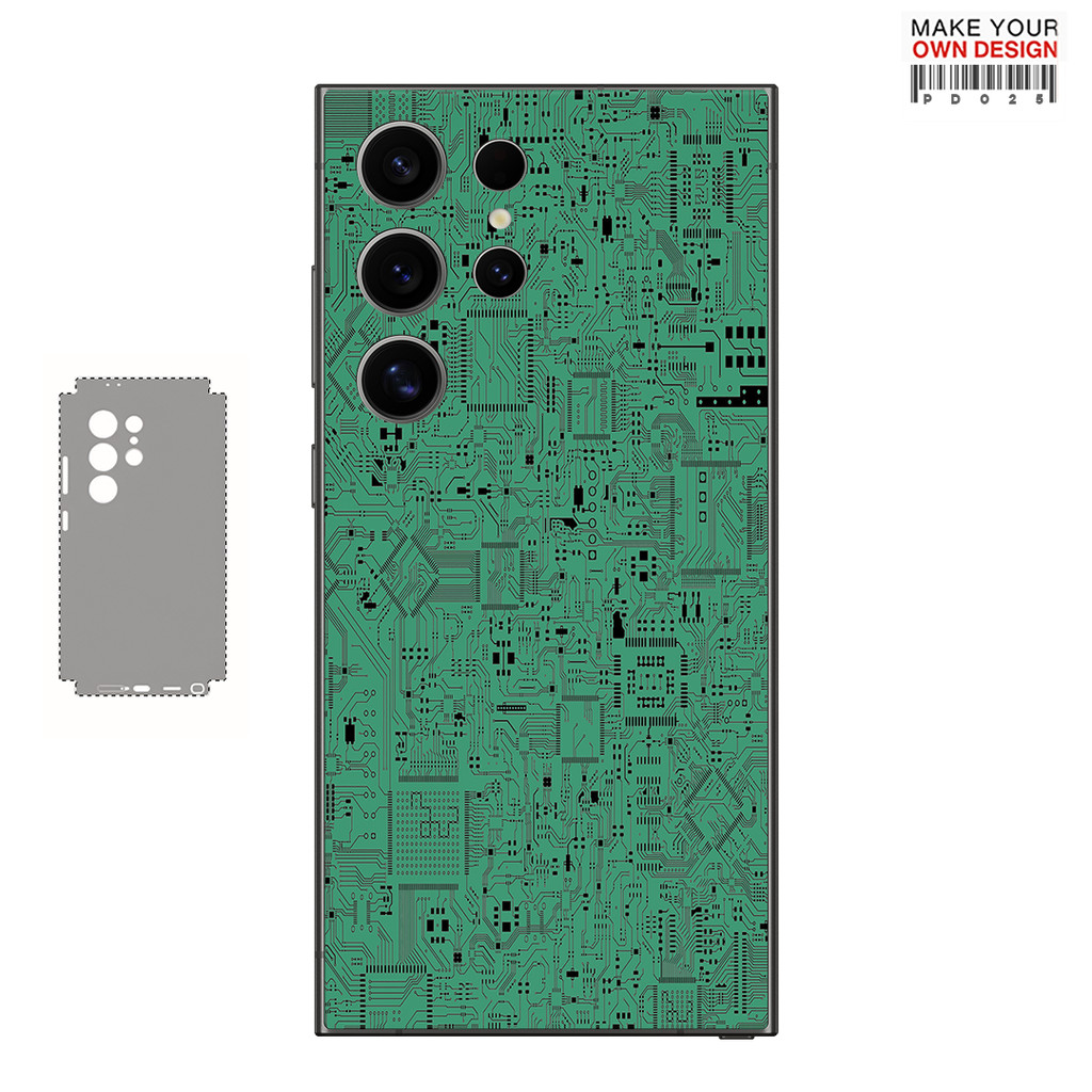 Garskin PD003 สีสัน Decal ผิวสําหรับ Samsung Galaxy S24 S23 S25 Ultra Plus S24Ultra กลับป้องกันหน้าจ