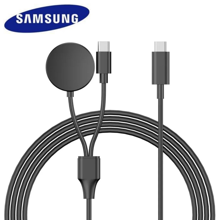 USB C Charger สําหรับ Samsung Galaxy Watch 2 in 1 ประเภท C สาย 3.94 Fit สําหรับ Galaxy Watch Active 