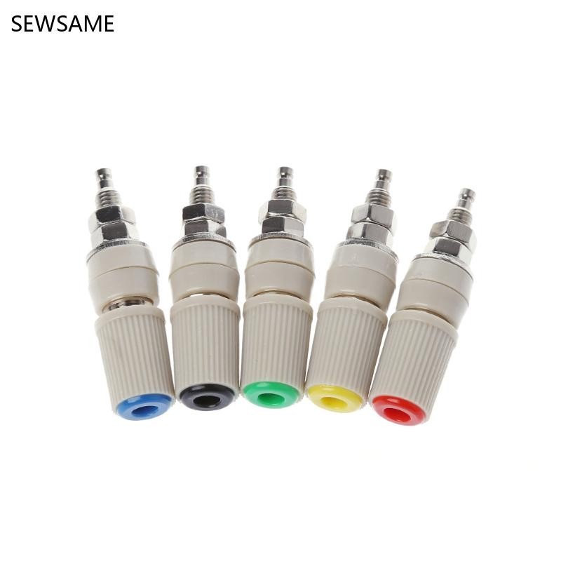 SEWSAME Current 30A M5 ประเภท 4 มม.เครื่องขยายเสียงหญิง Banana Jack Socket Test Binding Po