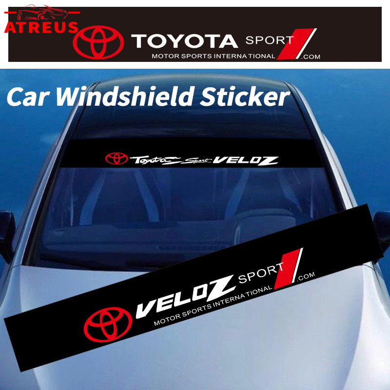 สําหรับ Toyota Veloz สติ๊กเกอร์ ติดรถ สติ๊กเกอร์บังแดด สติกเกอร์รูปลอก กันน้ํา สําหรับติดตกแต่งกระจก