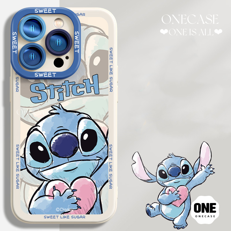 ปลอกหุ้ม สำหรับ IPhone 17 15 11 16 12 14 13 Pro Max 8 7 SE 2020 X XS MAX XR 15 8 7 16 14 Plus Stitch การ์ตูน อนิเมะ เคส