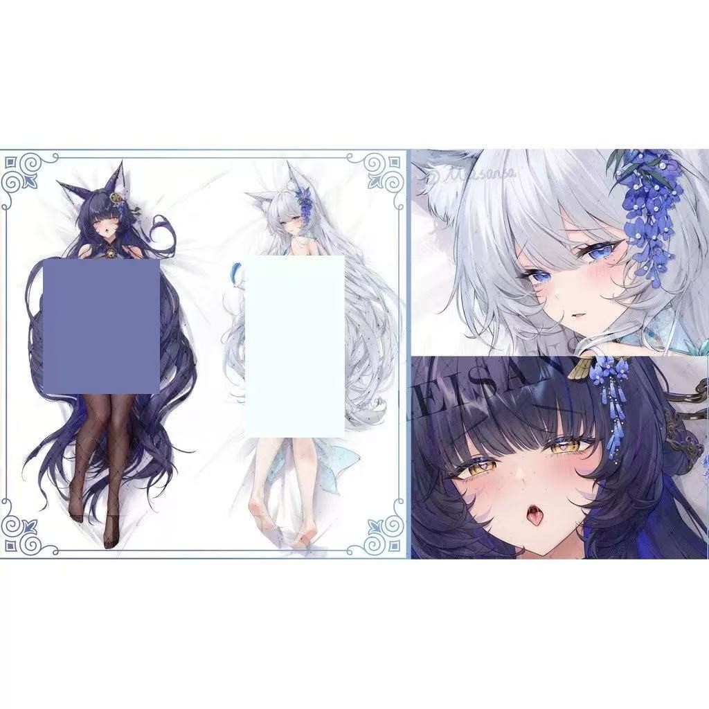 อะนิเมะ Azur Lane Musashi Shinano Dakimakura ปลอกหมอน Galgirl กอดหมอนปรับแต่งเบาะ