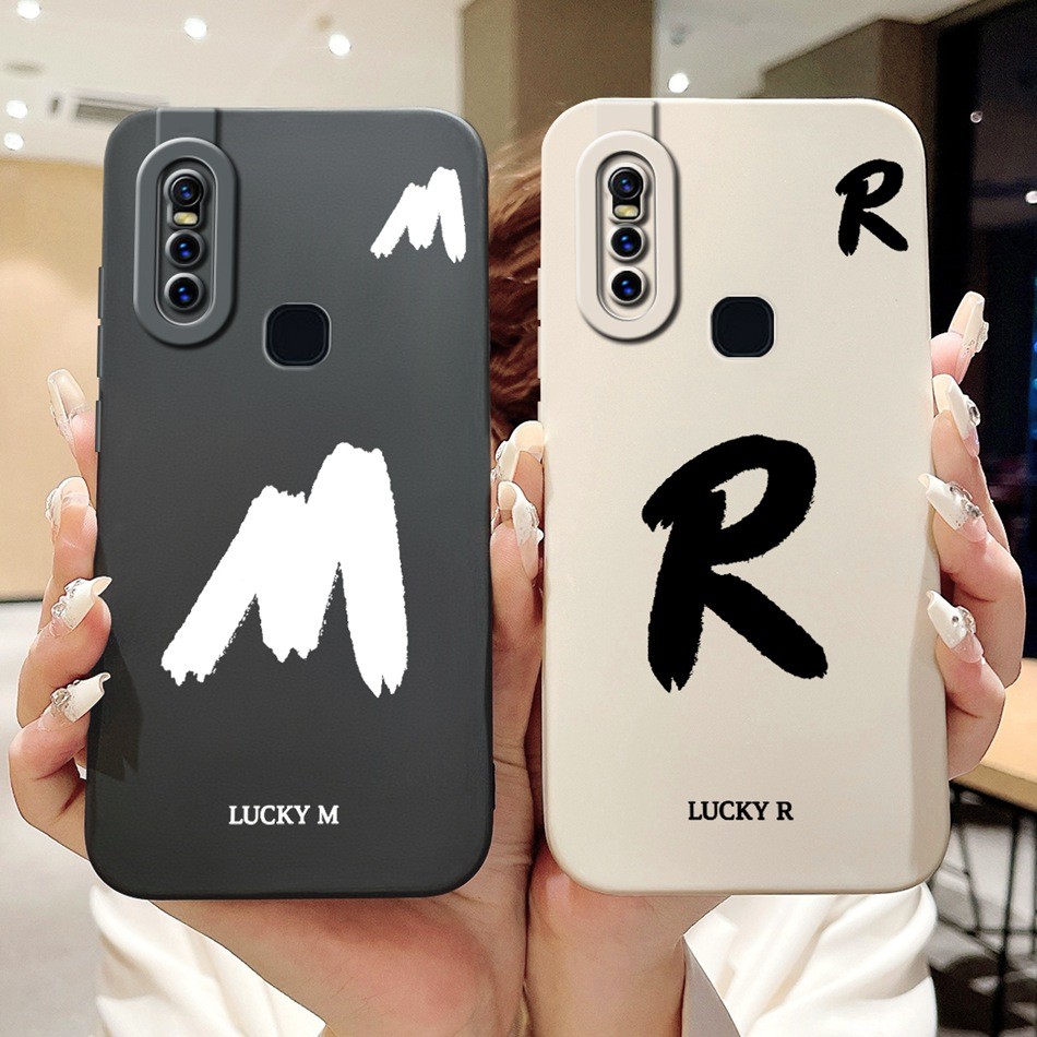 สําหรับ Vivo V15 1819/V15 Pro 1818 Lucky จดหมายเริ่มต้นเคสโทรศัพท์ Vivo_18 1819 V 15 V15Pro เลนส์ป้อ