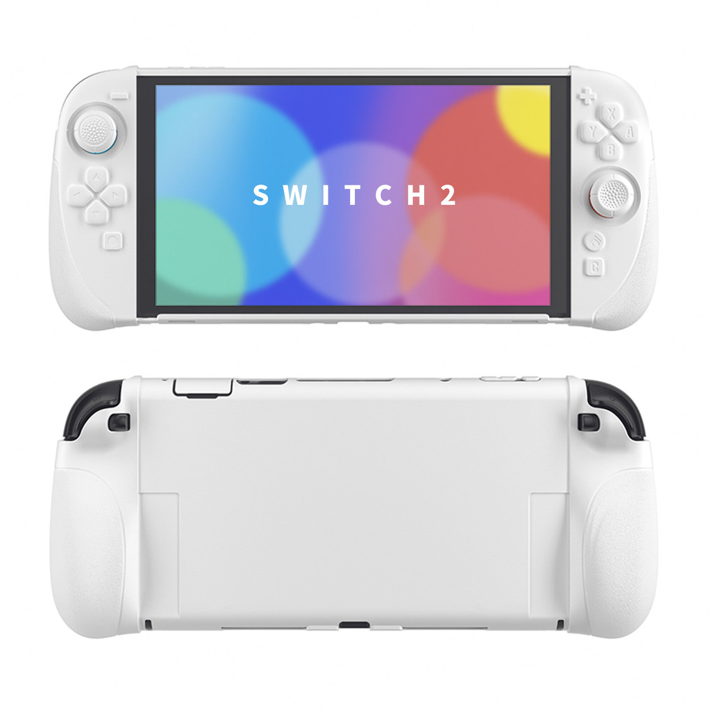 เคสกริป Ranger สําหรับ Nintendo Switch 2 พร้อมขาตั้ง | ด้ามจับซิลิโคนตามหลักสรีรศาสตร์, เปลือกแข็งแบบ Dockable, หมวก Thumbstick 4 อัน-สีดํา