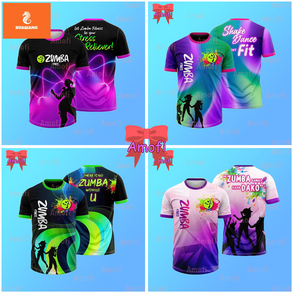 Love Zumba Full Sublimation สไตล์คลาสสิกรอบคอ Tees Hot Trends ZUMBA Dance Retro กีฬากลางแจ้ง ZUMBA p