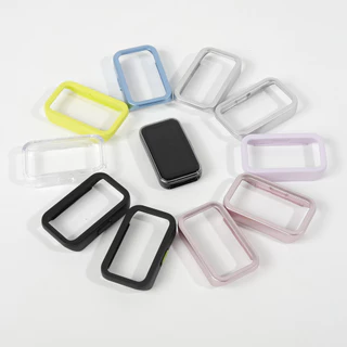 ครอบคลุมด้านดินแข็งรู for Huawei Band 10 9 8 NFC อุปกรณ์เสริมกรอบกันชนป้องกันหน้าจอ Anti Gores for Huawei Band 10 9 8