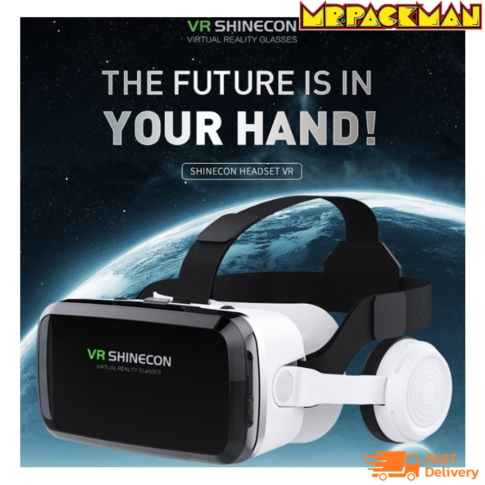 VR BOX แว่นVR SHINECON แว่น 3D หูฟังบลูทูธ