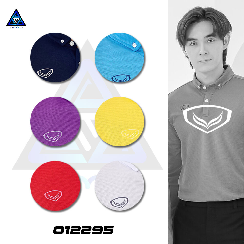 ลดแล้วลดอีก30% GRAND SPORT เสื้อคอปกฐานเชิ๊ตแขนยาวสีล้วน รหัส 012295 เเท้100%
