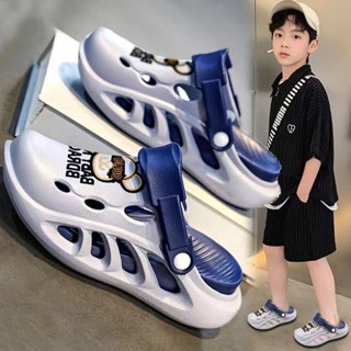 รองเท้าแตะเด็กผู้ชาย ออกแบบน่ารักเหมือนการ์ตูน สวมใส่ง่ายสำห…