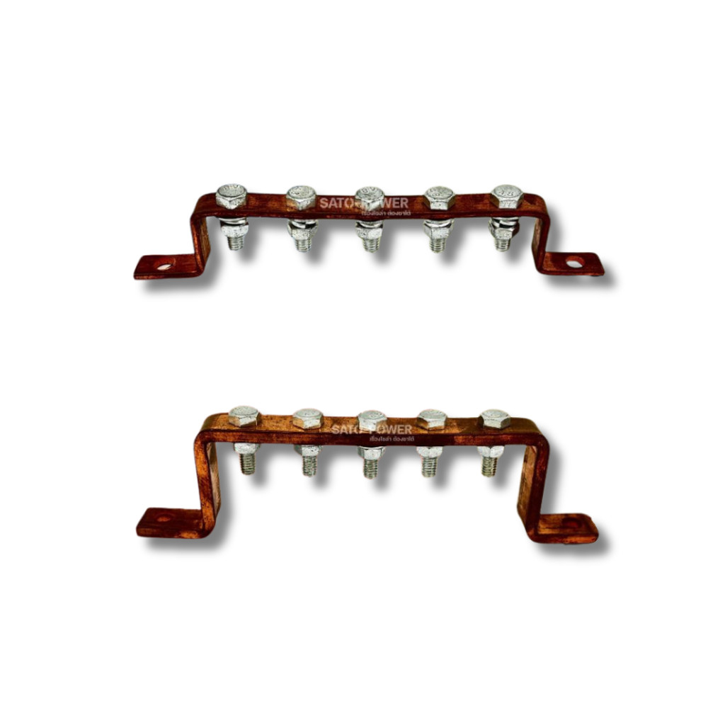 Sunmoon บัสบาร์ทองแดง (Copper Busbar) รุ่น SMB มี 2ขนาด (SMB 3mm 100A , SMB 5mm 250A) บัสบาร์ทองแดง