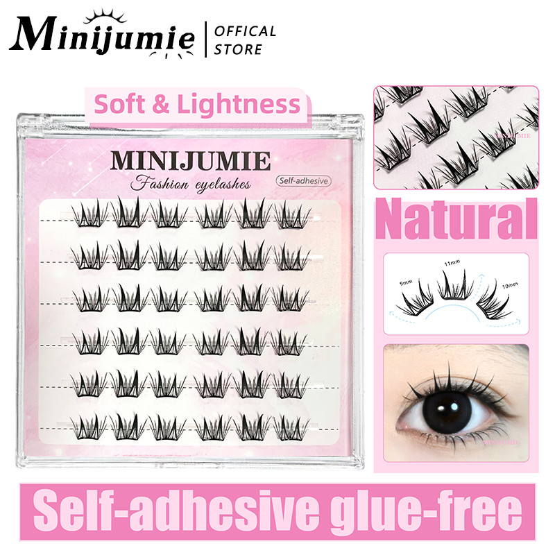 Minijumie ขนตาปลอมมีกาวในตัว ใช้งานง่ายไม่ต้องใช้กาวน้ำ มีให้เลือก 3 สไตล์ ตอบโจทย์ทุกการแต