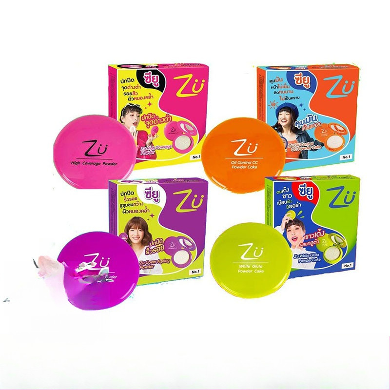 แป้งเค้ก แป้งผสมรองพื้น ซียู พาวเดอร์ เค้ก ZU Powder Cake (10.5g)