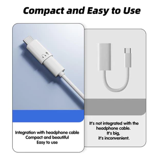 Fonken Type-C ถึง iOS Audio Adapter USB C ชาย iOS หญิงหูฟังตัวแปลงหูฟังสําหรับ iPh 16 15 แท็บเล็ต