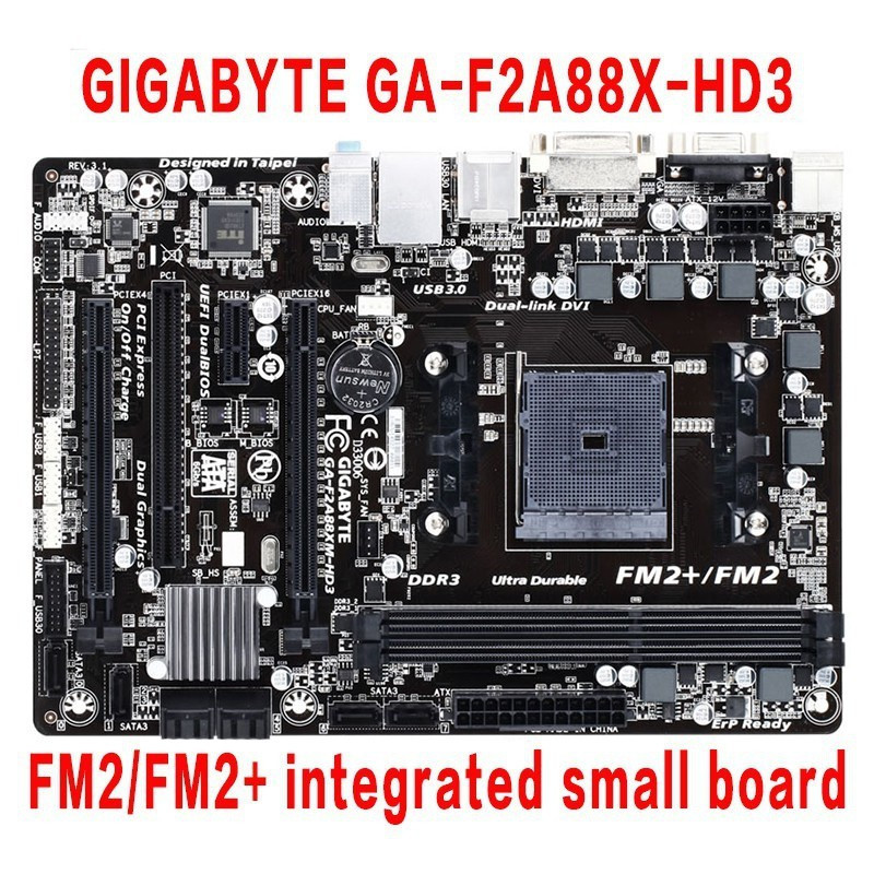 เมนบอร์ด Gigabyte GA-F2A88XM-DS2 A88X-PLUS 3.1 A88XM-A F2A88XM + A10 5700K GA-F2A88X-HD3 DDR3 ซ็อกเก