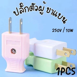 10A/ 250V ปลั๊กตัวผู้ 2 ขาแบน ตัวผู้ ปลั๊กตัวเมีย ปลั๊กแปลง หัวแปลง ขาปลั๊ก ตัวเมีย หัวแปลงขาปลั๊ก
