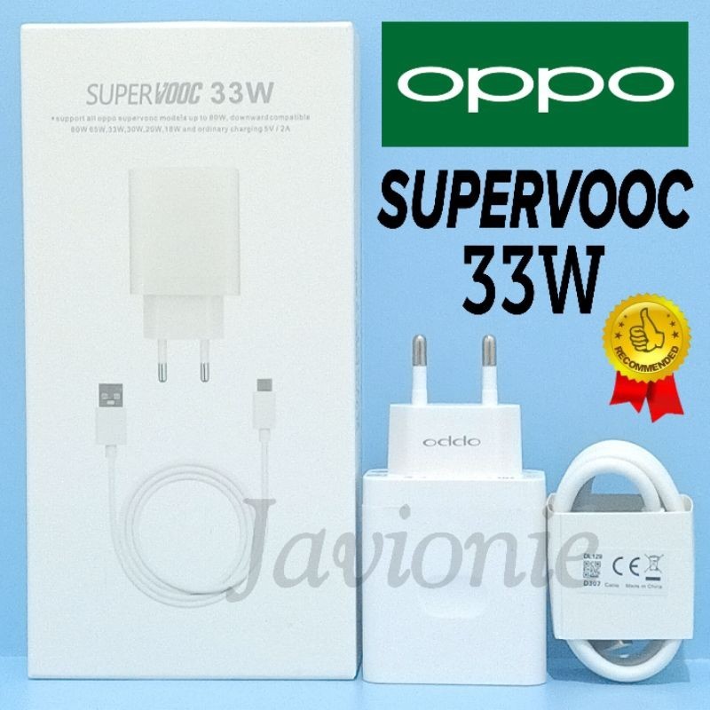 Charger Casan OPPO SUPER VOOC 33W Reno 7 7z 8z 8T A38 A57 A58 A74 A76 A77s A78 A79 A95 A96 A98 4G 5G