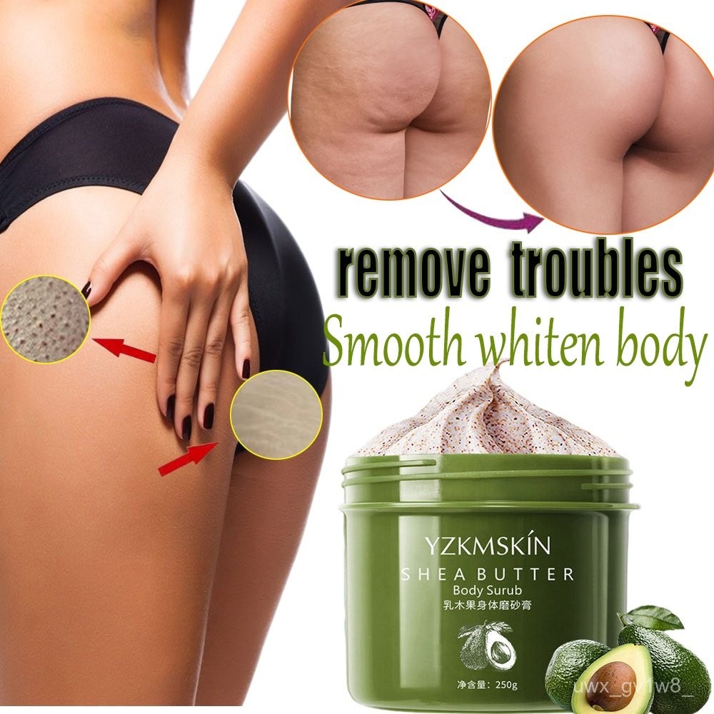 Butt Scrub Body Scrub 250G Brightening Butt Underarm Feet Whitening Exfoliate Facial Scrub