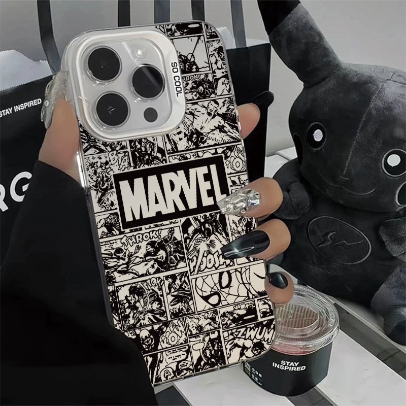 ❤️LUSI❤️เคสไอโฟน11 12 13 14 15 16 Pro Max Matte Cartoon การ์ตูน hard Case For iPhone 7 8 16 15 PLUS X/XS XR XSMAX - รูปที่ 2