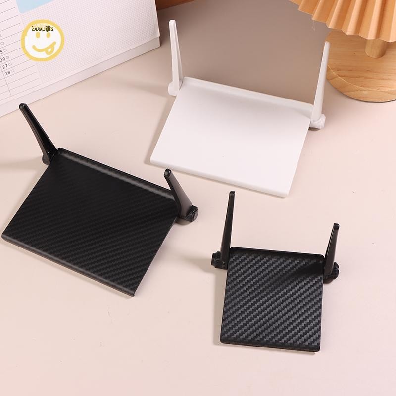 ScoutJie ชั้นวางหน้าจอทีวีสากลชั้นเก็บของด้านบน Monitor Organizer โฮมออฟฟิศที่วางเราเตอร์คอมพิวเตอร์ขาตั้งจอแสดงผลประหยัดพื้นที่ TH