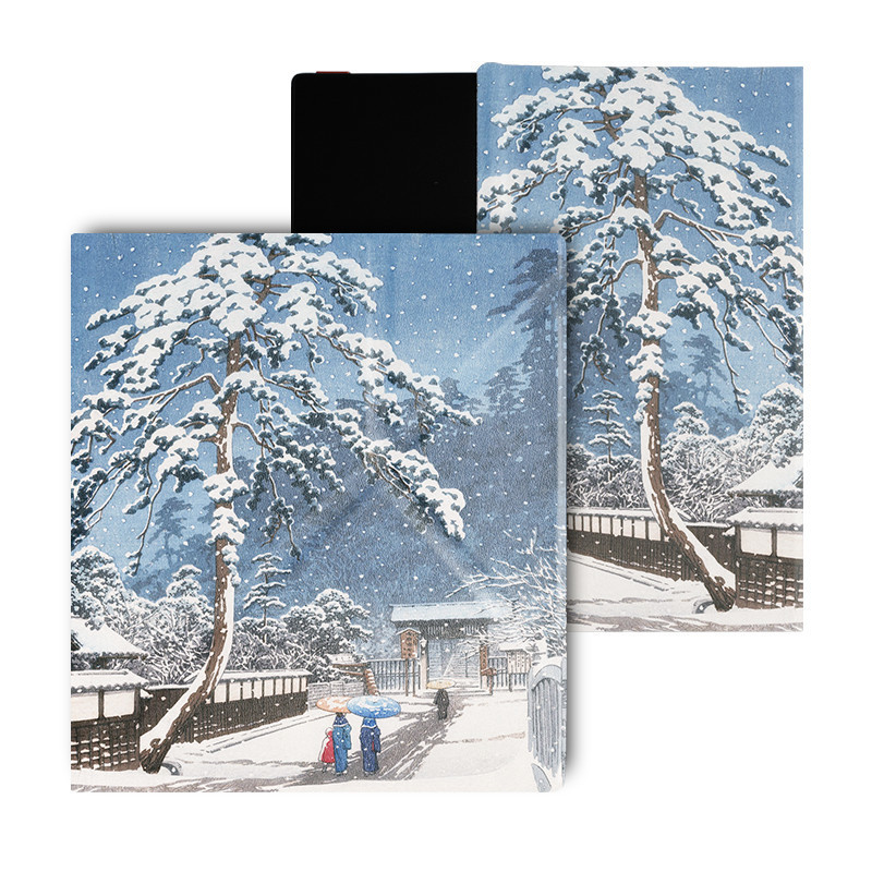 IReader Ocean4/Ocean4 C/Ocean4 turbo/Ocena3 หอพัก 7 นิ้วรองรับเคสแม่เหล็กพันไมล์รูปภูเขาริมแม่น้ํา [