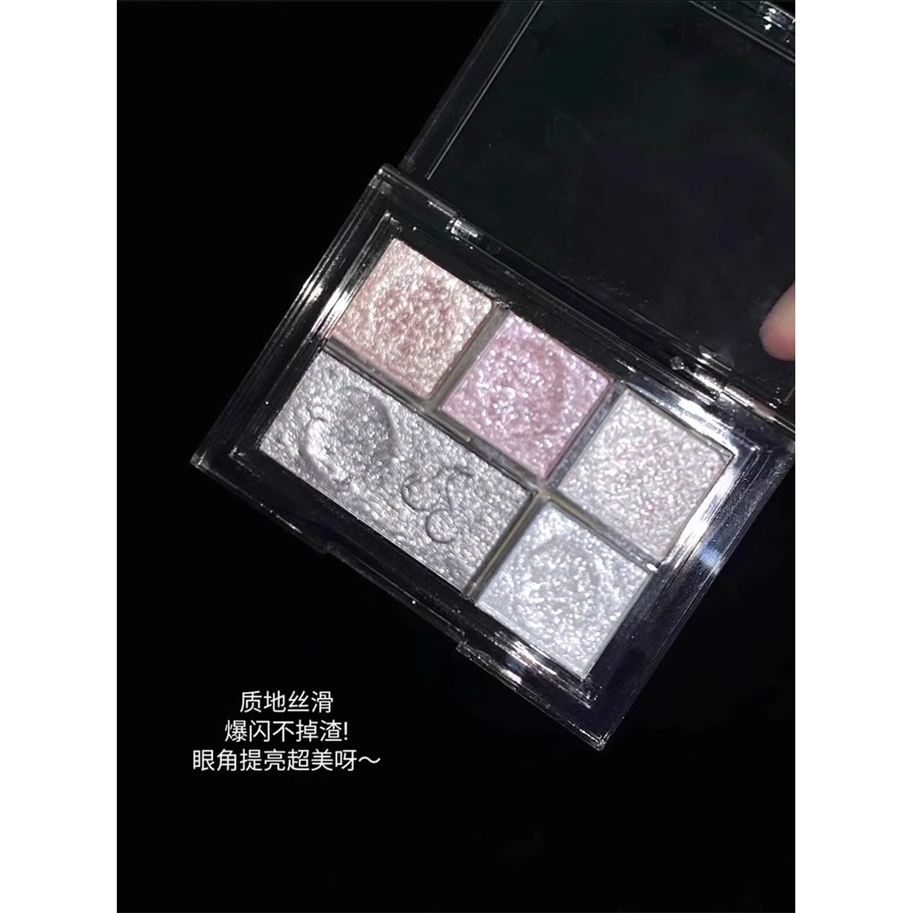 Gellas Eyeshadow Palette 5 สี ชิมเมอร์เนื้อละเอียด กลิตเตอร์เกาหลี แต่งตา Dolly Eye สวยวิ้งค์ ราคา ถูกที่สุด ดีลบีเคเค แกลเลอรีภาพที่ 8
