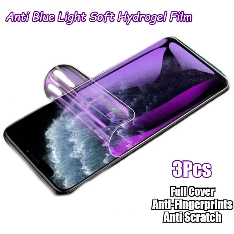 OppoA5 A5Pro A3Pro A2Pro 3 ชิ้น 400D Anti Blue Light Soft Hydrogel ฟิล์มสําหรับ Oppo A5 A3 A2 Pro 4G