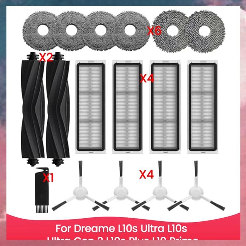 สําหรับ L10s Ultra, L10s Ultra Gen 2, L10s Plus L10 Prime Mop Pads ตัวกรอง Hepa หลักแปรงด้านข้างอะไห