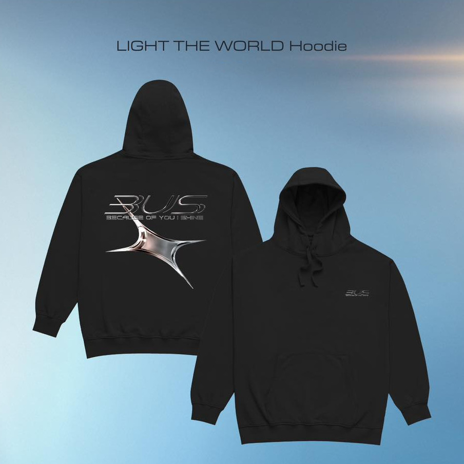 2025 BUS เพราะคุณ I Shine BUS_LIGHTTHEWORLD คอนเสิร์ตเสื้อกันหนาวหมวก M-3XL