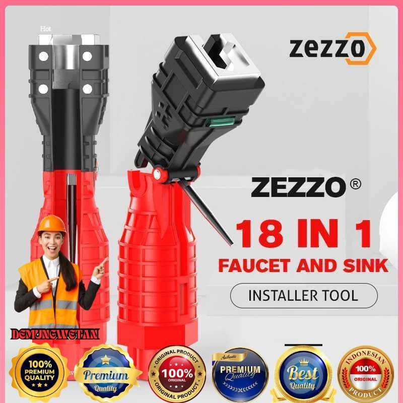 ZEZZO ประแจติดตั้งอ่างล้างจานก๊อกน้ํา 18in1 - ZZ338