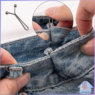 8ชิ้น/set คลิปกิ๊ฟยึดเอว แบบโลหะเพื่อลดขนาดเอว DIY ปรับรอบเอว / ขากางเกง waist invisible clip