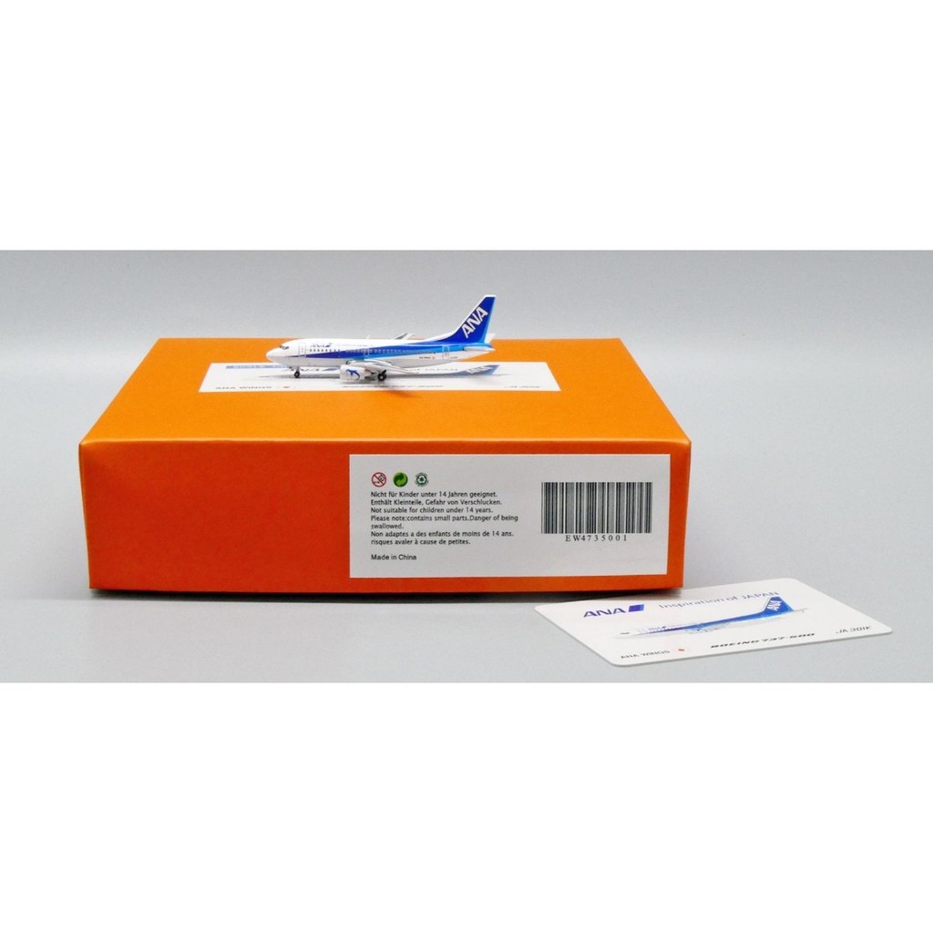 พร้อมสต็อก JC Wings All Nippon Air B737-500 JA301K 1: 400 EW4735001โมเดลโลหะผสม
