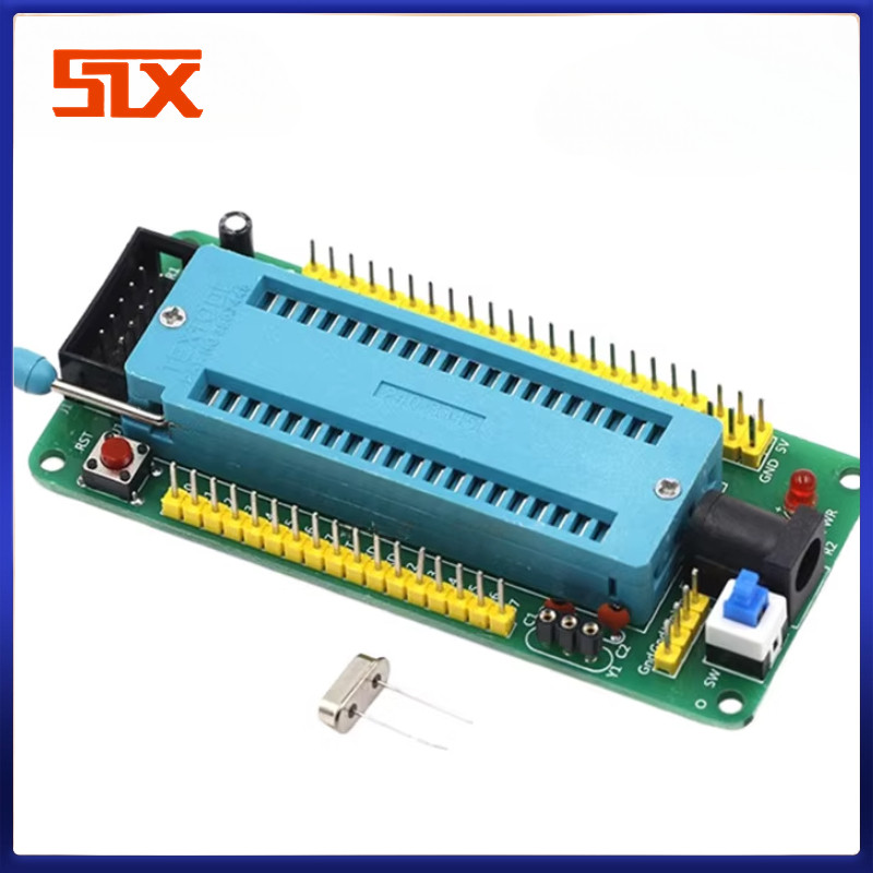 51 Microcontroller บอร์ดพัฒนาระบบขั้นต่ํา STC89C52 AT89S52 40P ล็อคโมดูลที่นั่ง