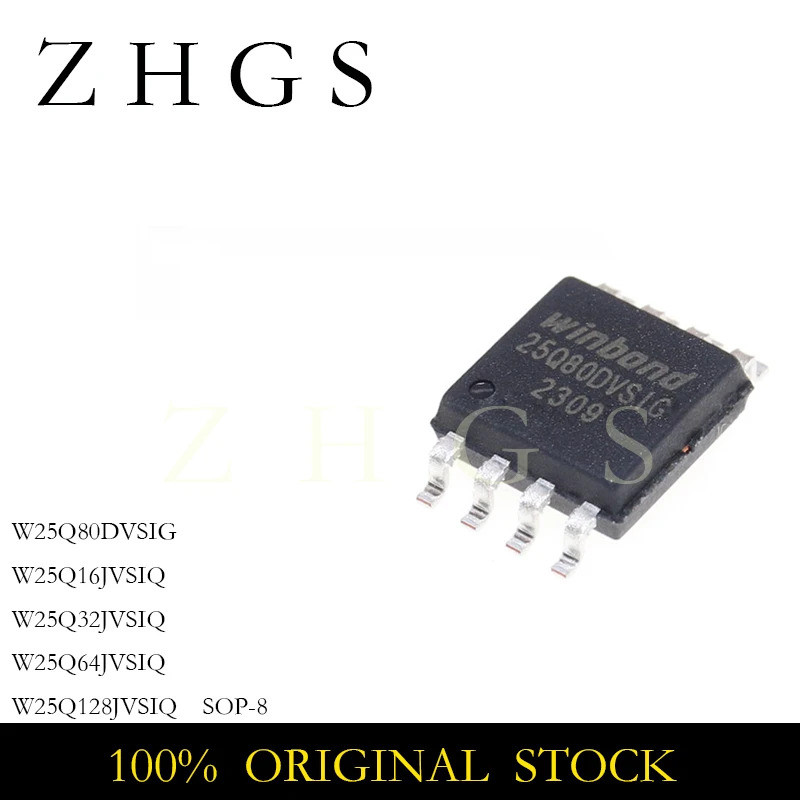 1-5PCS W25Q80DVSIG W25Q16JVSIQ W25Q32JVSIQ W25Q64JVSIQ W25Q64 W25Q128JVSIQ W25Q128 SOIC-8 64M ชิปแฟล