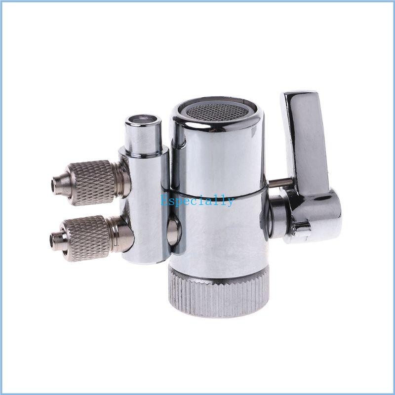ESP ก๊อกน้ํากรองน้ํา Dual Divter สําหรับวาล์ว M22 ถึง 1 4 ทองเหลืองชุบโครเมี่ยม