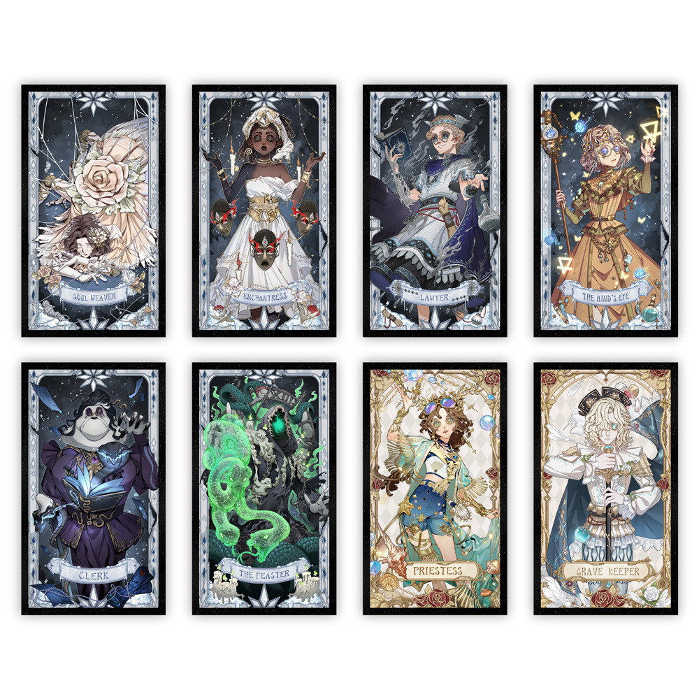 Identity V อะคริลิคสีกระดาษเกม Anime Merch Strip Badge Standees สื่อลาญ