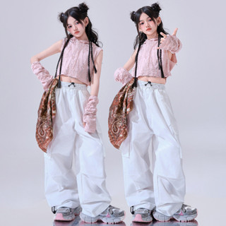 🔥พร้อมส่ง🔥 ชุดเต้นรำแจ๊ส / แต่งตัว / เสื้อผ้าเด็กฮิปฮอป / ชุ…