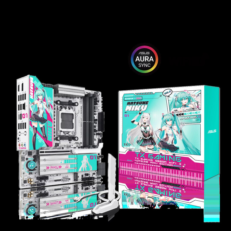 ASUS TX GAMING B850M WIFI S HATSUNE MIKU EDTION ซ็อกเก็ต AM5 DDR5 เมนบอร์ดใหม่