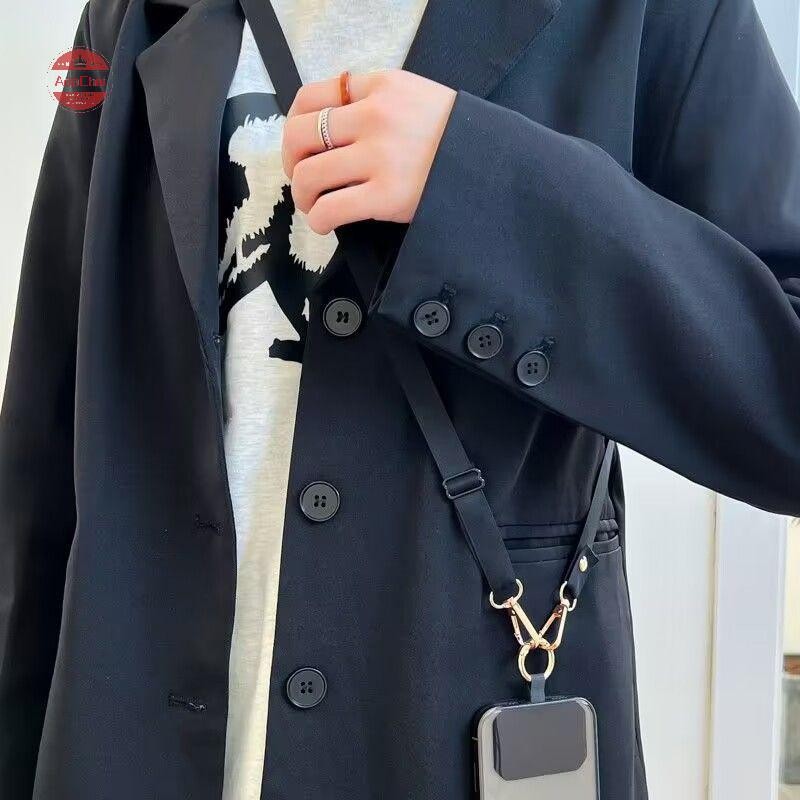 AdaChoi ปรับCrossbodyสายคล้องโทรศัพท์มือถือAnti-lost Lanyardสร้อยคอกล้องเชือกยาวสําหรับHuawei TH - รูปที่ 3