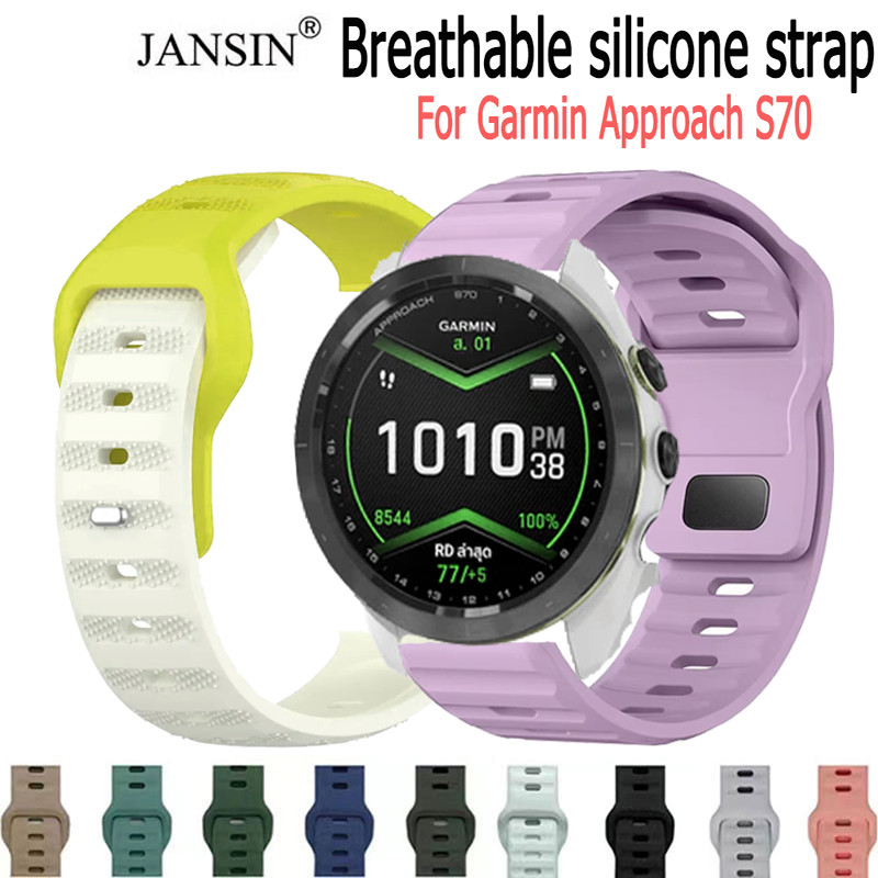 สาย smart watch สําหรับ Garmin Approach S70 47mm สายนาฬิกาข้อมือยางซิลิโคน สําหรับ Garmin Approach S