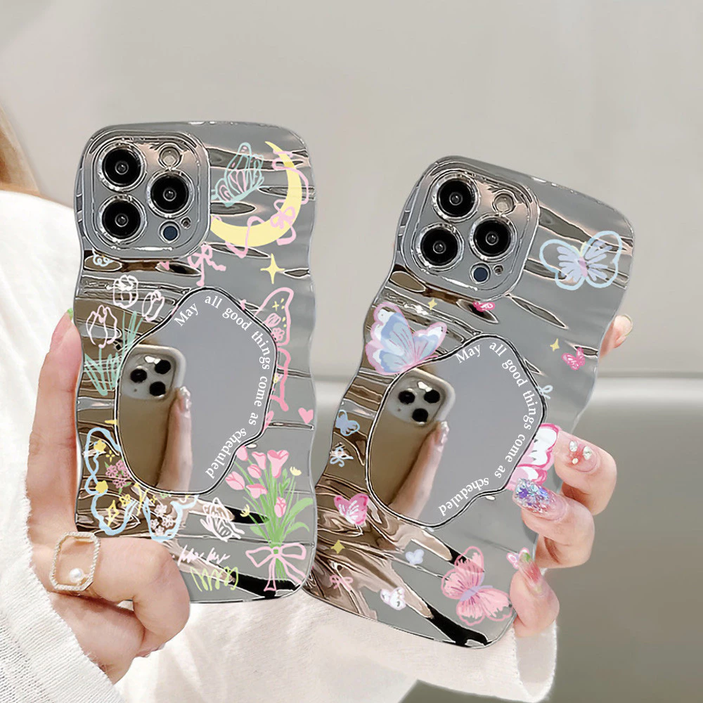 เคสไอโฟน For iPhone 17 13 11 16 14 15 12 ProMax 7 8 Plus SE X XR XS Max 14 15 12 16 11 13 Pro ผีเสื้อ เคสโทรศัพท์มือถือ